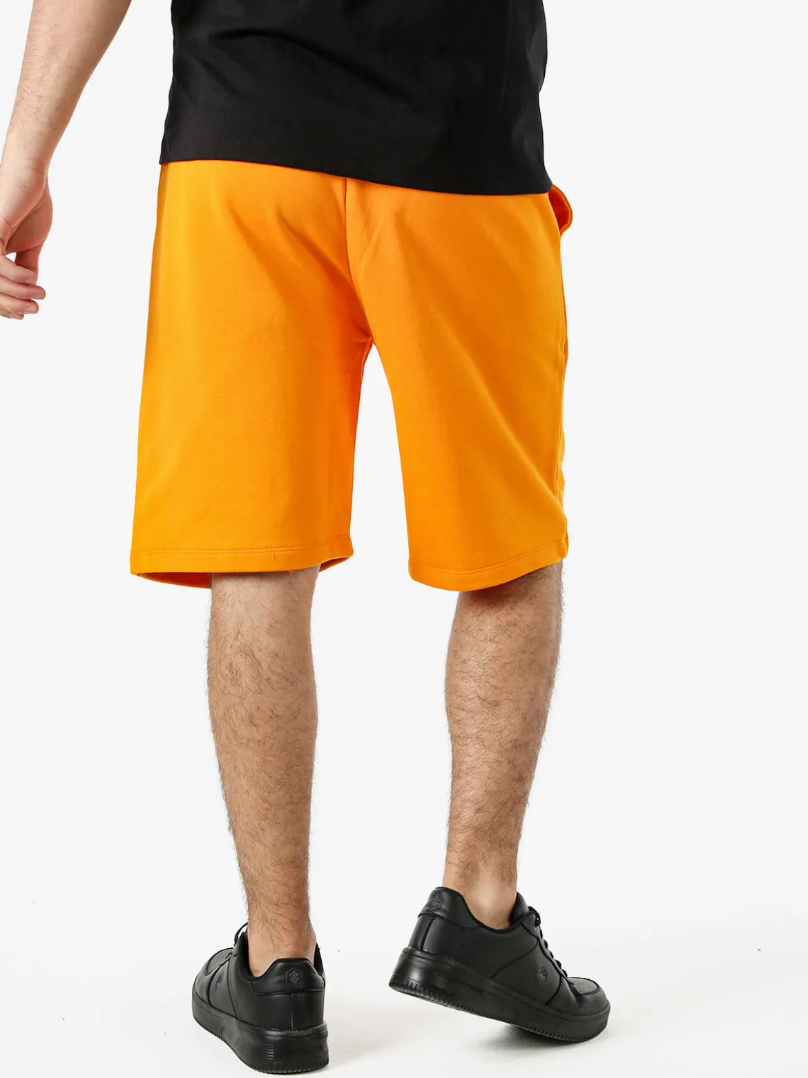 Pyrex Bermuda sportivi da uomo in cotone con logo - arancione