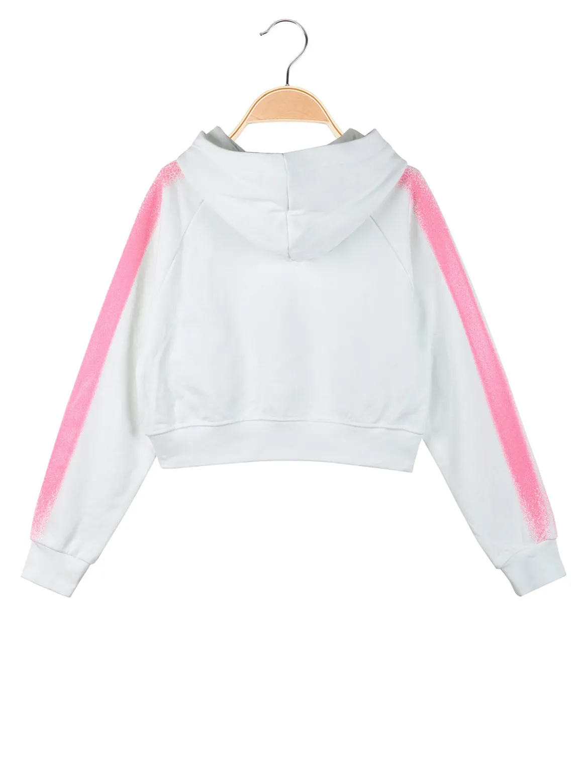 Pyrex Felpa crop da ragazza con cappuccio
