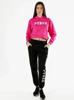 Pyrex Felpa da donna con cappuccio e logo - fucsia