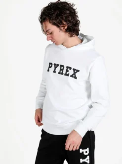 Pyrex Felpa da uomo con cappuccio in cotone con logo