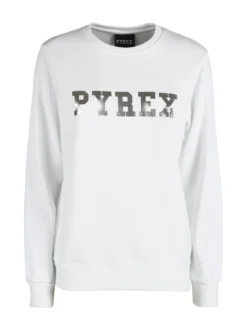 Pyrex Felpa donna girocollo con stampa logo