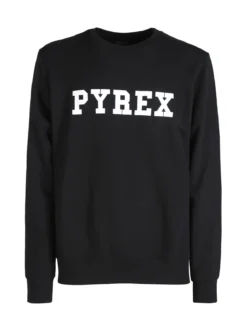 Pyrex Felpa girocollo da uomo in cotone con logo