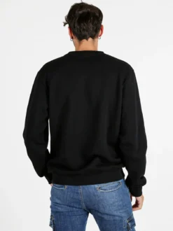 Pyrex Felpa girocollo da uomo in cotone - nero