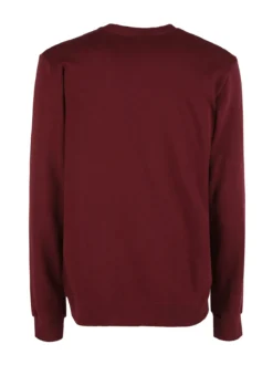 Pyrex Felpa girocollo da uomo invernale con logo - bordeaux