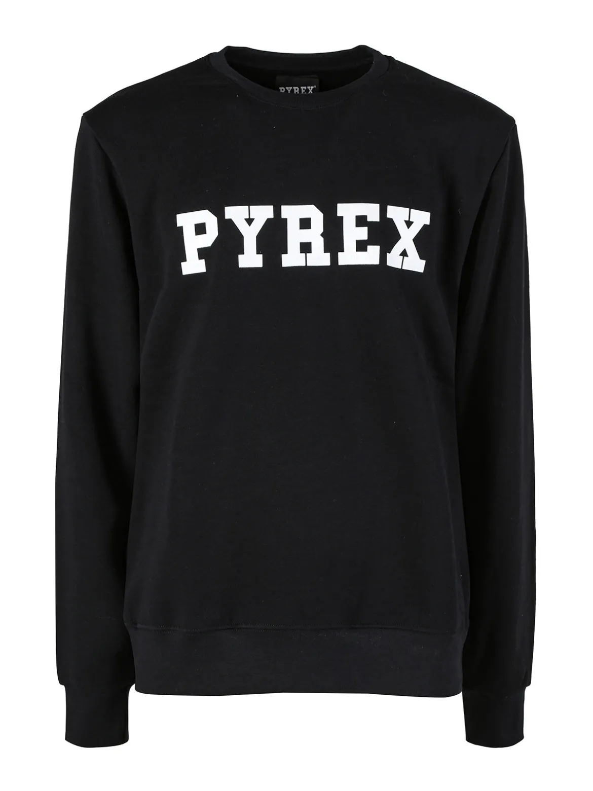Pyrex Felpa girocollo da uomo invernale con logo - nero