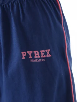 Pyrex Pigiama corto da donna in cotone con top e shorts - fucsia
