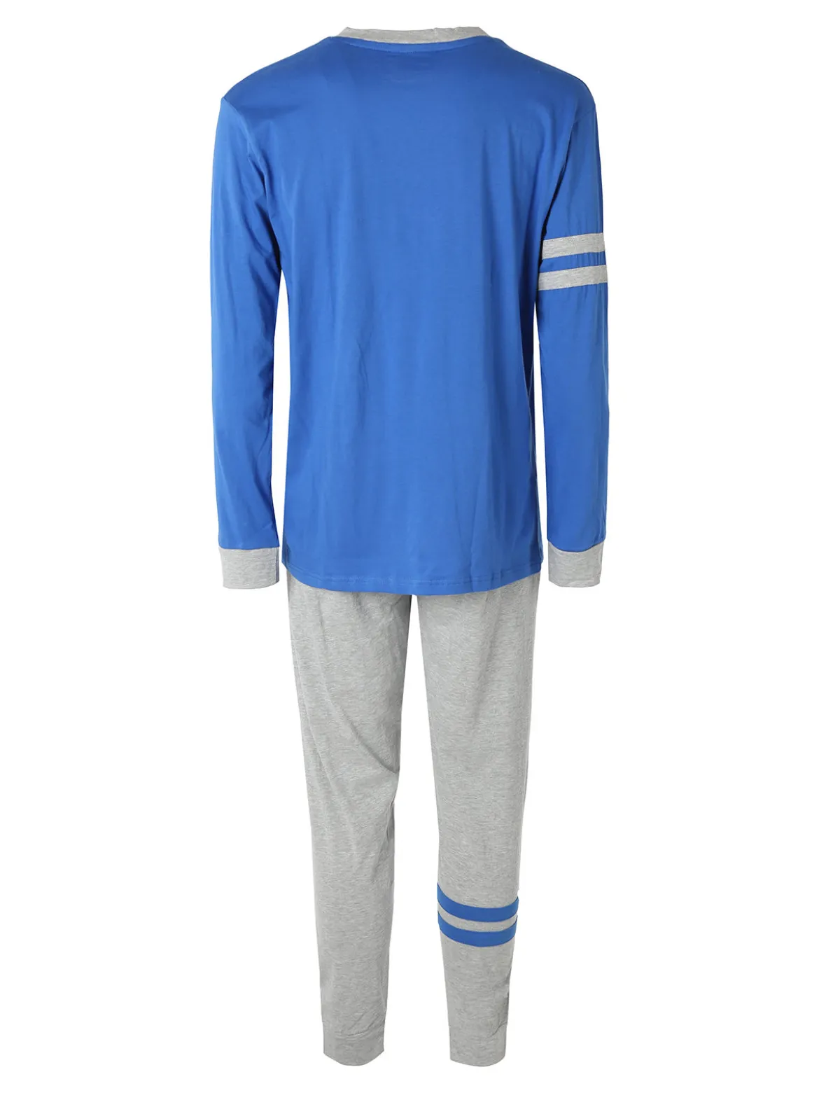 Pyrex Pigiama lungo da uomo in cotone - bluette