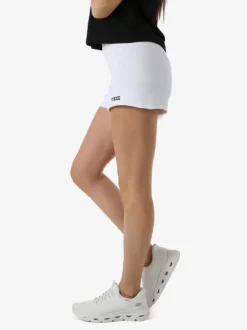 Pyrex Shorts donna in cotone con logo - bianco