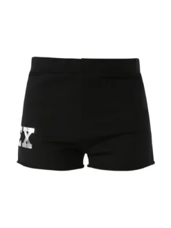 Pyrex Shorts donna in cotone con logo - nero