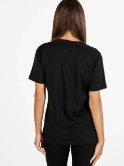 Pyrex T-shirt donna in cotone con logo - nero