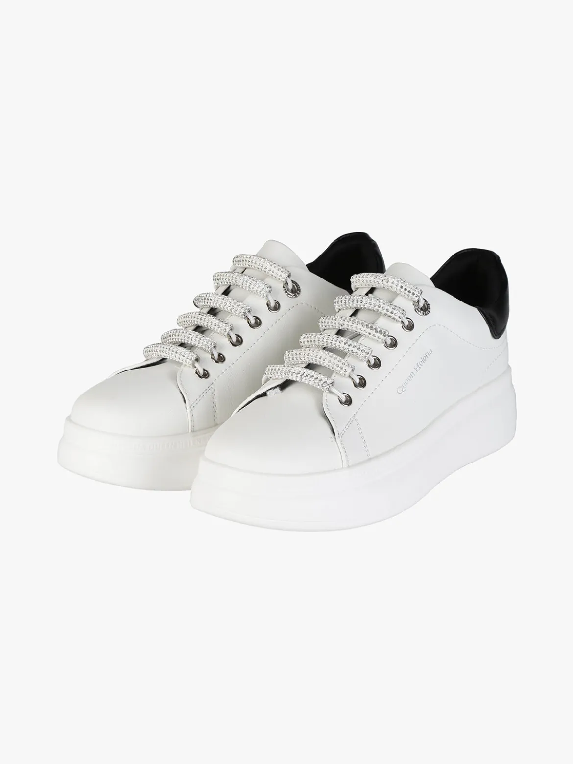 Queen Helena Sneakers donna con lacci elastici e platform