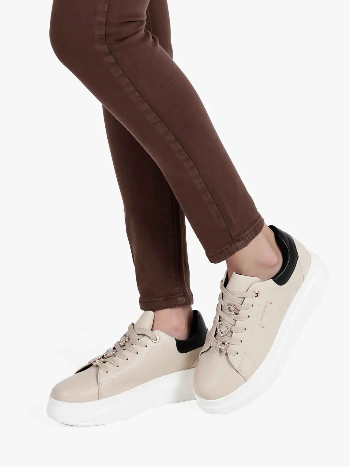 Queen Helena Sneakers donna gioiello con platform