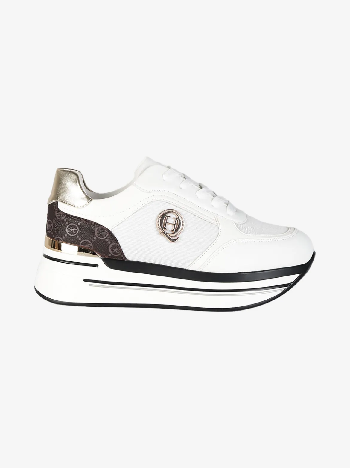 Queen Helena Sneakers donna lurex con platform