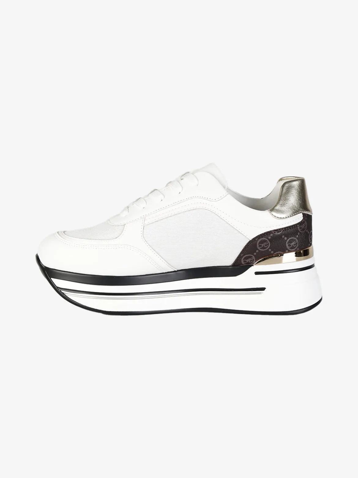 Queen Helena Sneakers donna lurex con platform