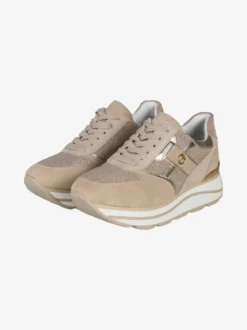 Queen Helena Sneakers donna scamosciate con platform
