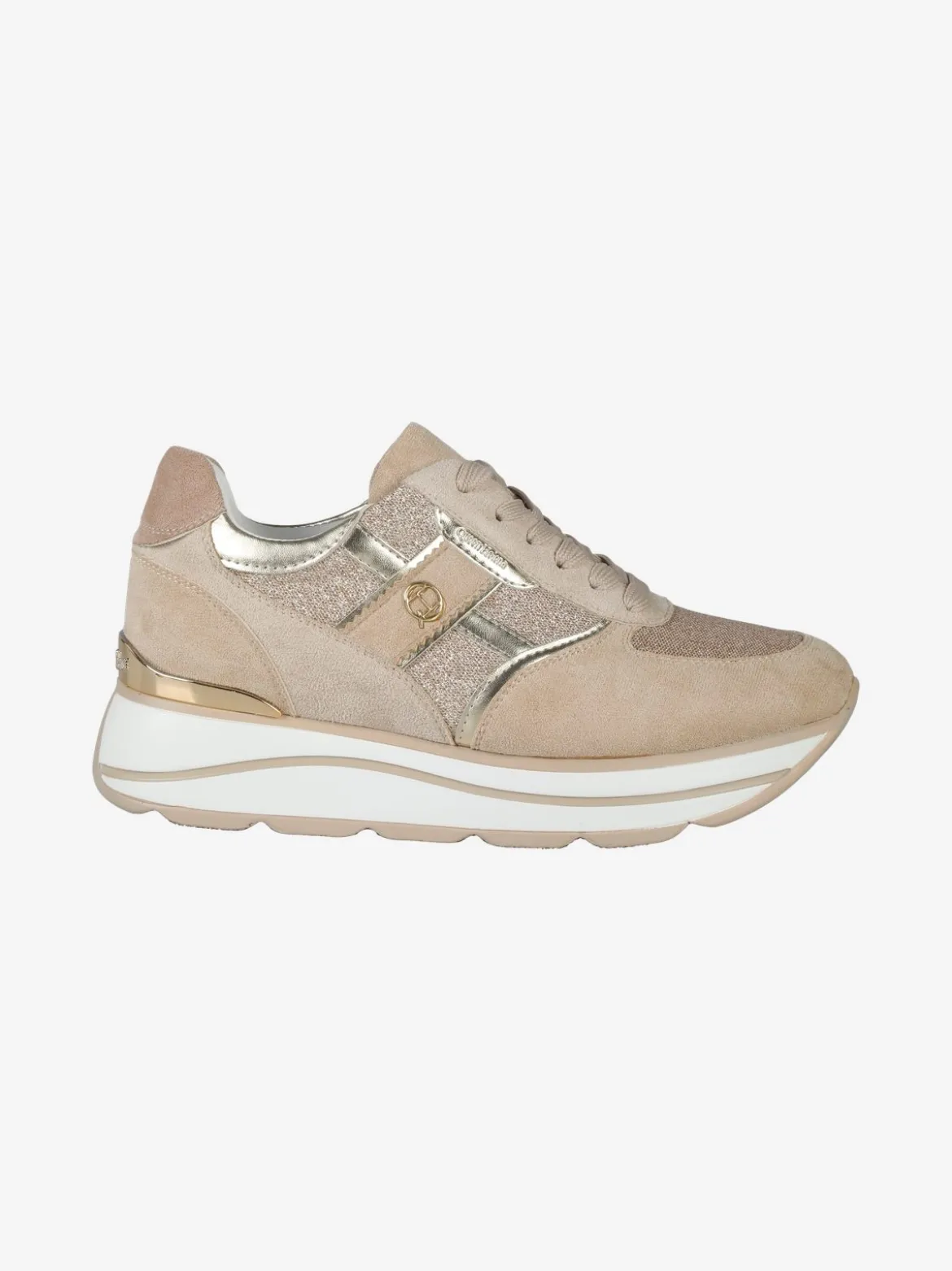 Queen Helena Sneakers donna scamosciate con platform