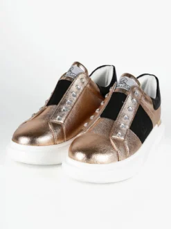 Queen Helena Sneakers donna slip on con strass