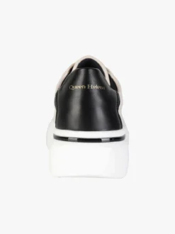 Queen Helena Sneakers donna stringate con suola alta
