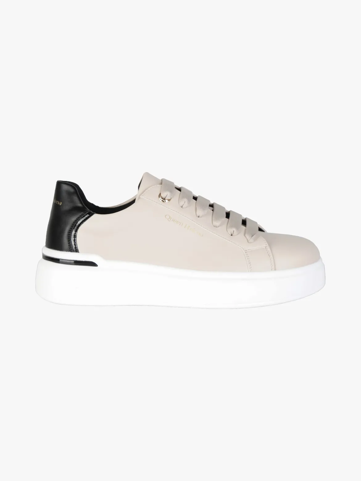 Queen Helena Sneakers donna stringate con suola alta