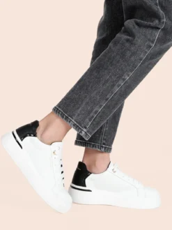 Queen Helena Sneakers donna stringate con suola alta