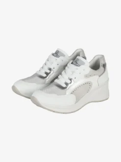 Queen Helena Sneakers donna stringate con zeppa