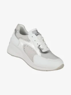 Queen Helena Sneakers donna stringate con zeppa