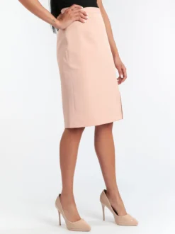 Radaus Gonna longuette donna con spacco - rosa