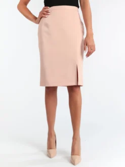 Radaus Gonna longuette donna con spacco - rosa