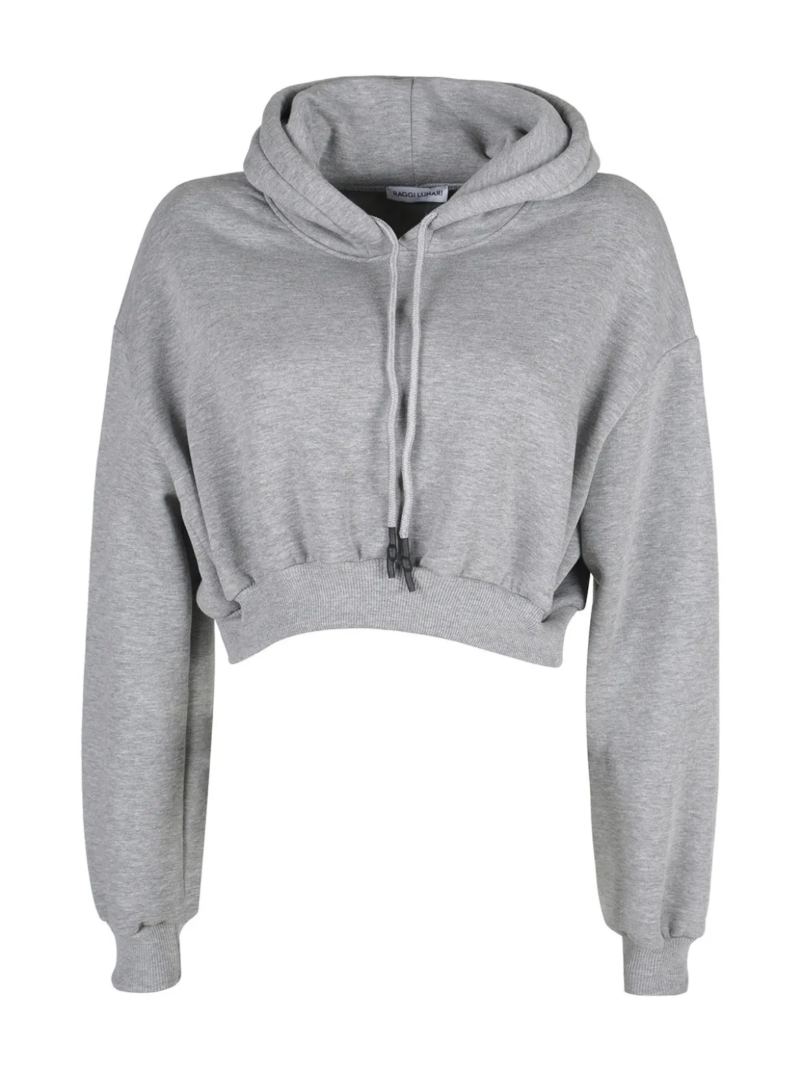 Raggi Lunari Felpa crop da donna con cappuccio