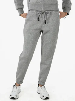 Raggi Lunari Pantaloni tuta da donna felpati con coulisse - grigio