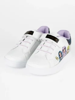 Rainbow Sneakers bambina in ecopelle con strappo