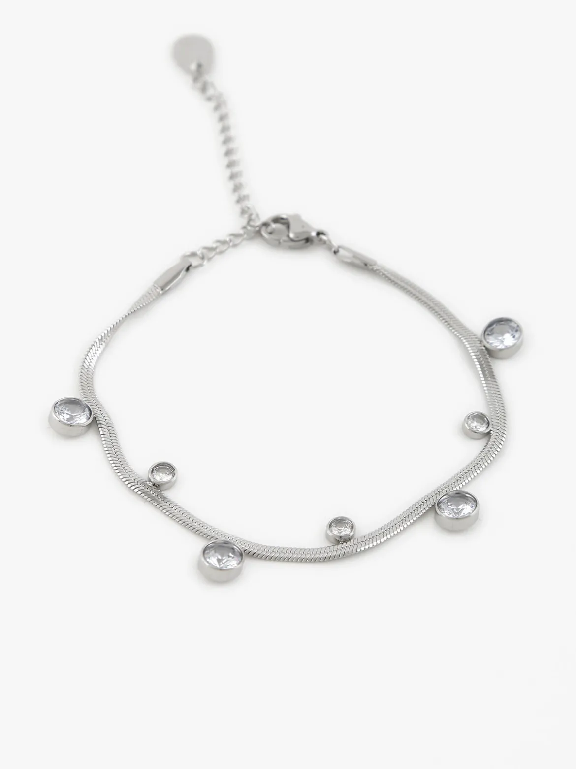 Rejena Bracciale piatto con strass
