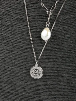 Rejena Collana donna in acciaio con perla