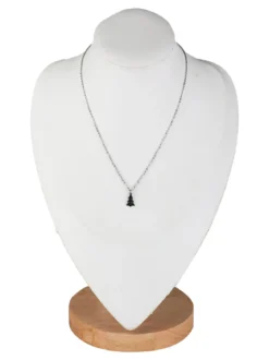 Rejena Collana sottile da donna con charm albero di Natale