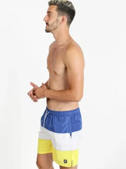 Renato Balestra Boxer da mare a strisce di colore