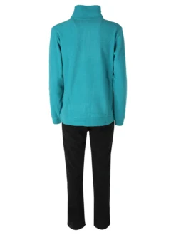 Renato Balestra Completo tuta da donna 2 pezzi in pile con zip - turchese