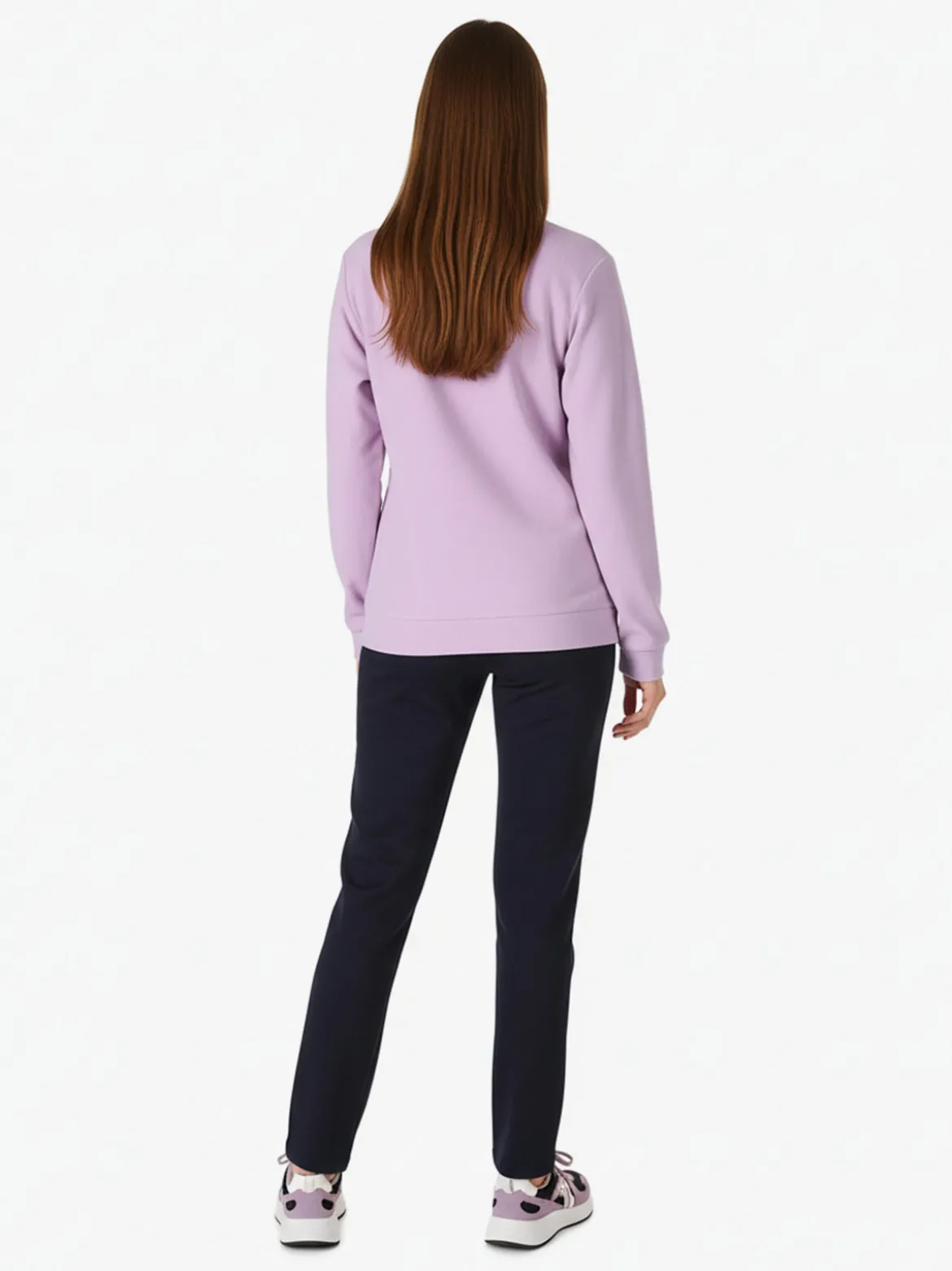 Renato Balestra Completo tuta da donna 2 pezzi in pile con zip - lilla