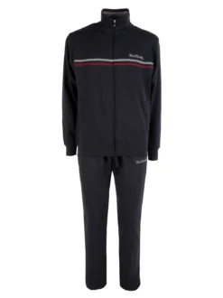 Renato Balestra Completo tuta da uomo 2 pezzi con felpa zip e pantaloni - blu scuro