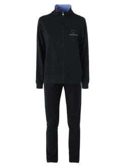 Renato Balestra Completo tuta 2 pezzi full zip in cotone - blu scuro