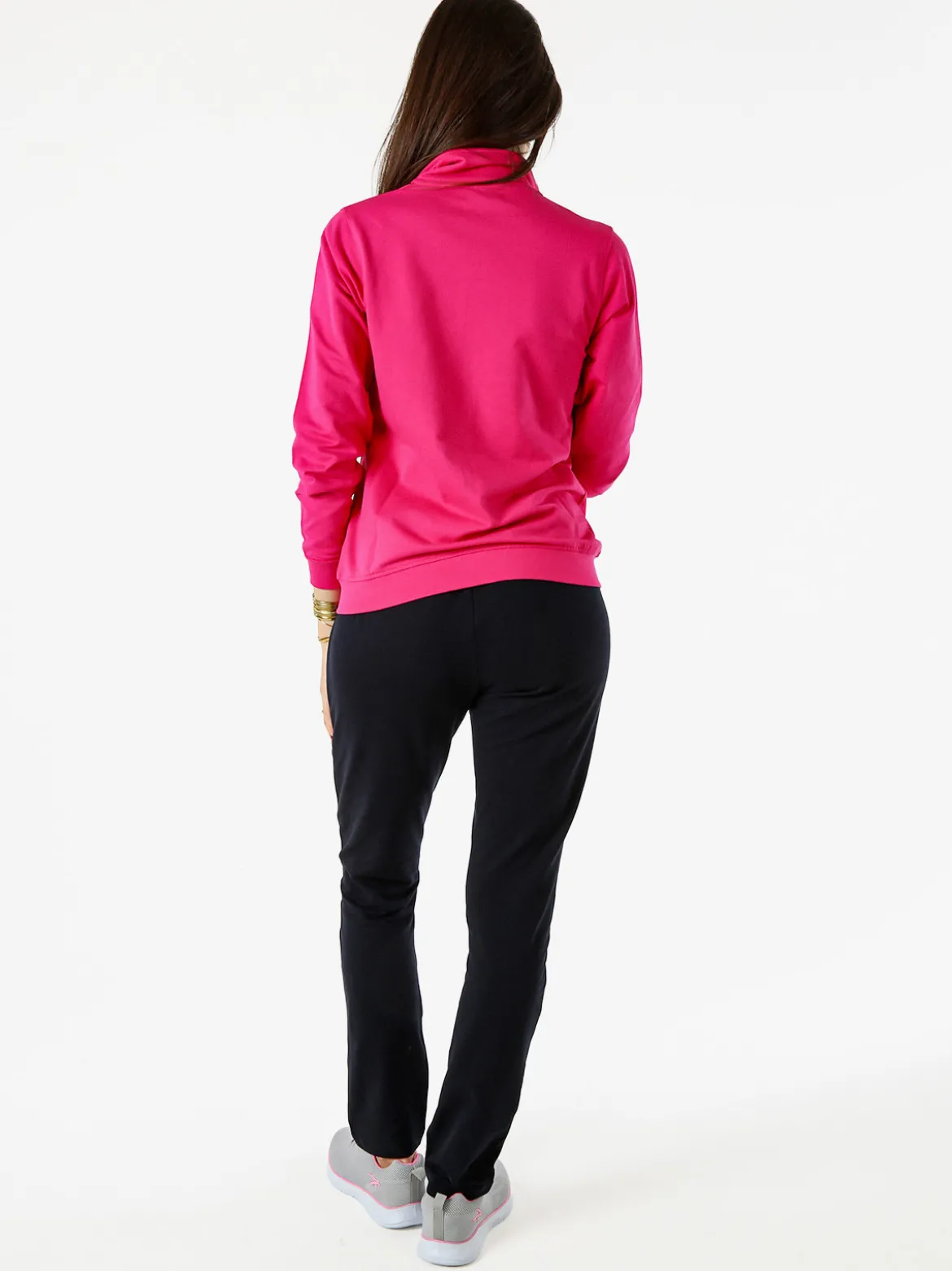 Renato Balestra Completo tuta 2 pezzi full zip in cotone - fucsia