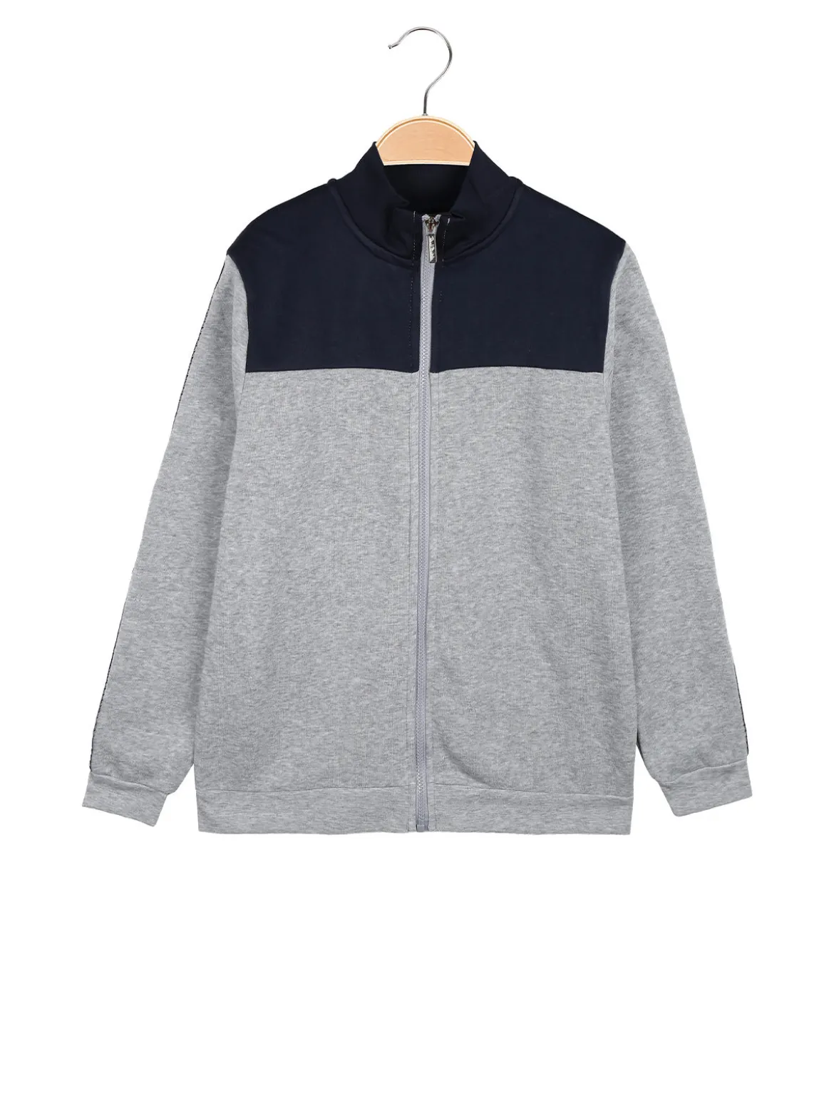 Renato Balestra Felpa pesante da ragazzo full zip con strisce sulle maniche