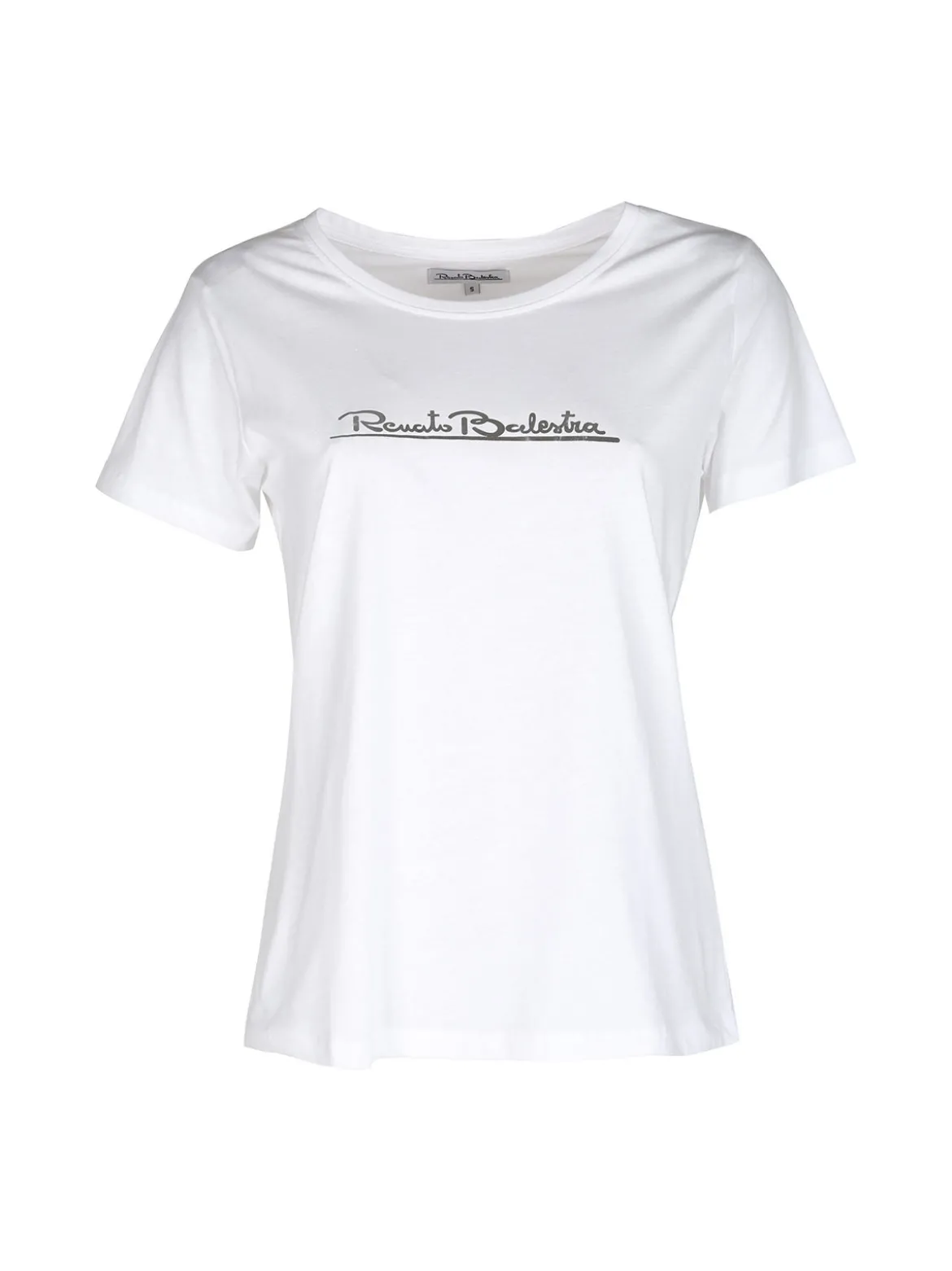 Renato Balestra T-shirt donna in cotone bielastico con logo