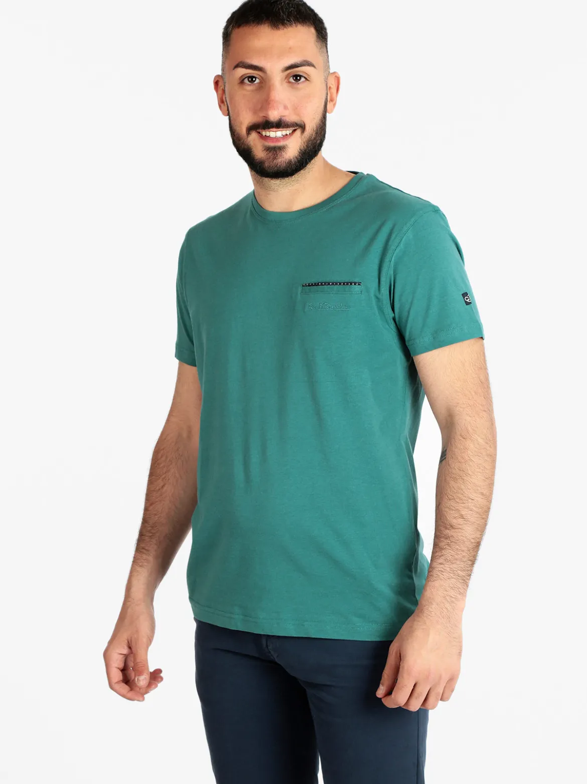 Renato Balestra T-shirt manica corta uomo con taschino