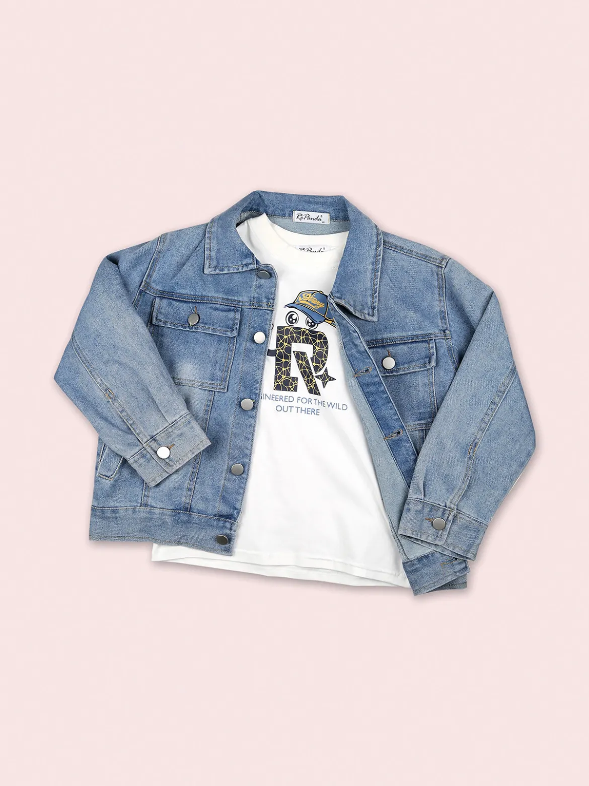 Re Panda Giacca in jeans da bambino - jeans