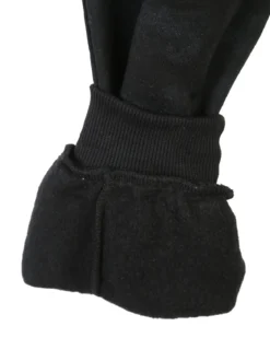 Re Panda Pantaloni da ragazzo con tasconi e polsini - nero