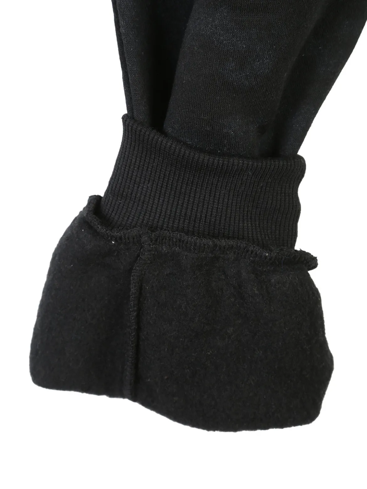 Re Panda Pantaloni da ragazzo con tasconi e polsini - nero