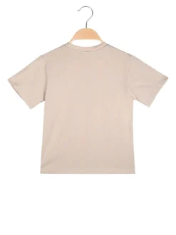 Re Panda T-shirt da bambino in cotone con stampa - beige