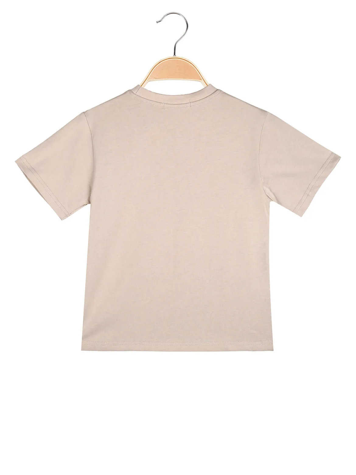 Re Panda T-shirt da bambino in cotone con stampa - beige