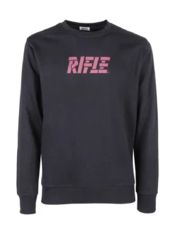 Rifle Felpa girocollo da uomo invernale con logo - blu scuro