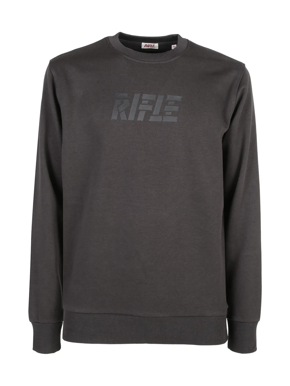 Rifle Felpa girocollo da uomo invernale con logo - grigio scuro